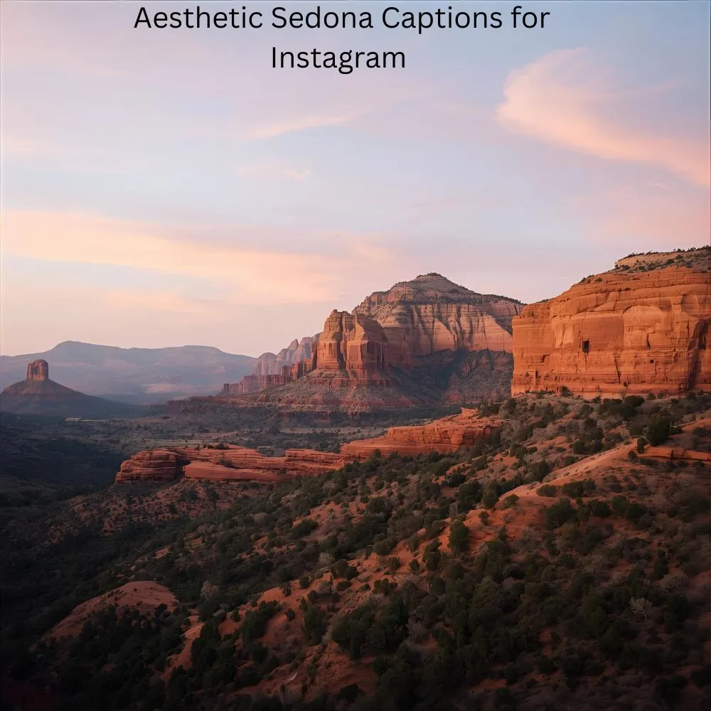 Aesthetic Sedona Captions for Instagram