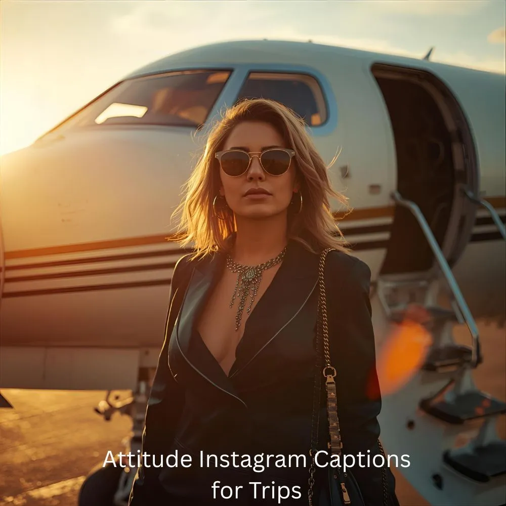 Attitude Instagram Captions for Trips