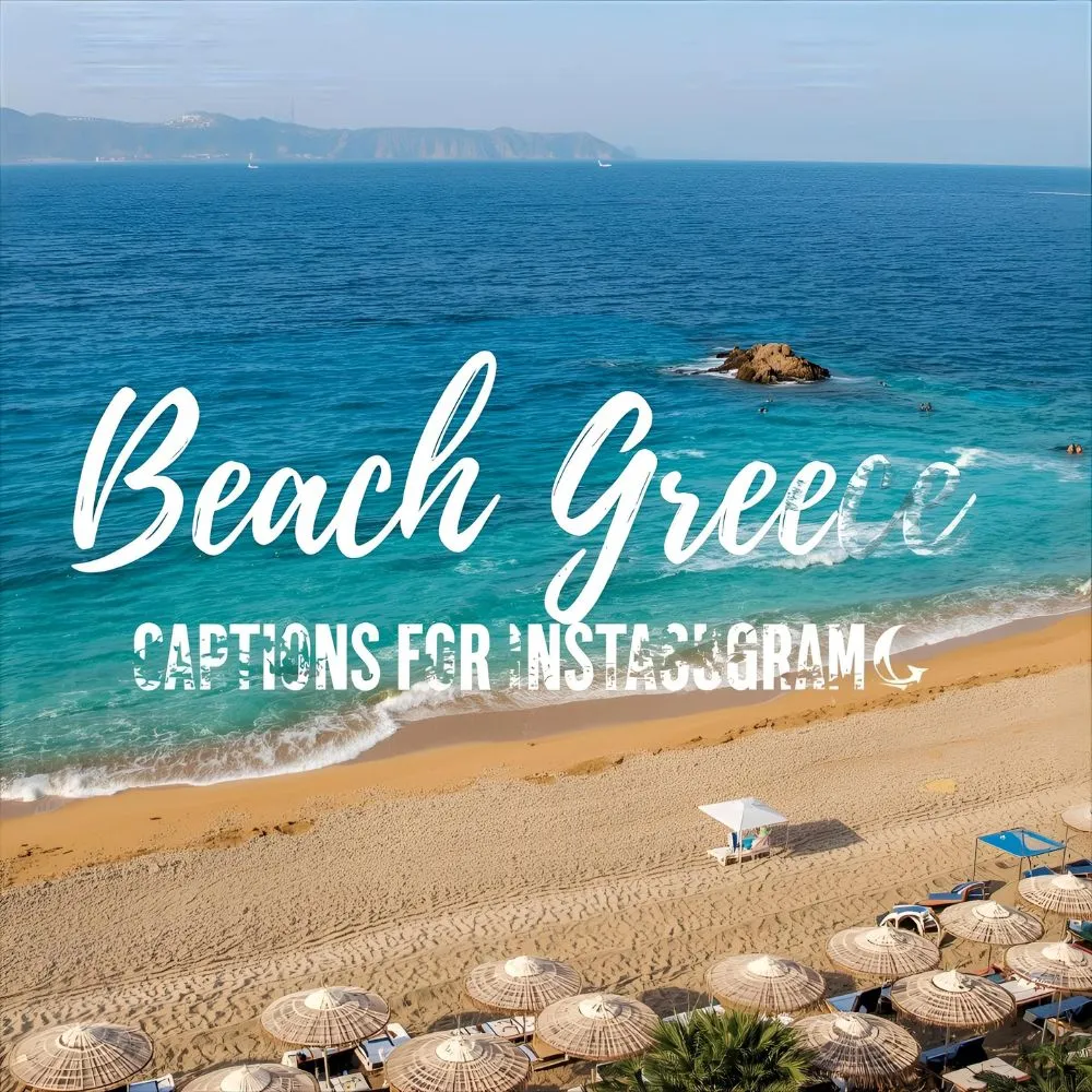 Beach Greece Captions for Instagram