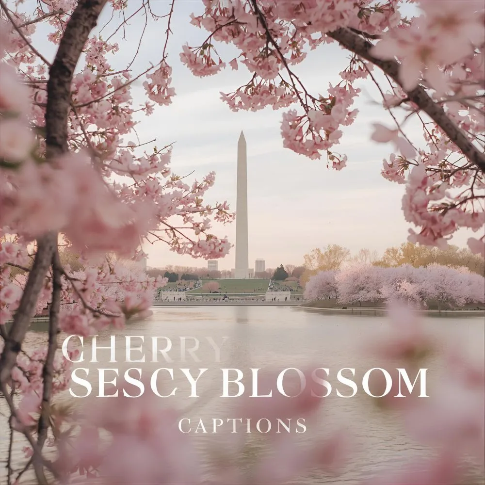 Cherry Blossom Season Captions