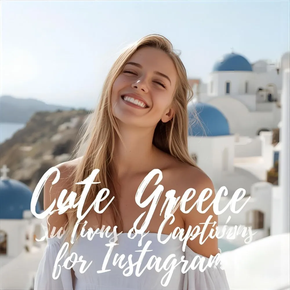 Cute Greece Captions for Instagram