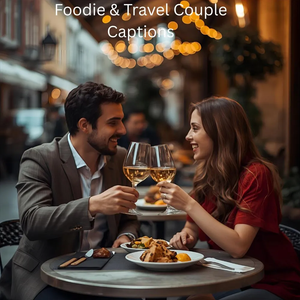 Foodie & Travel Couple Captions
