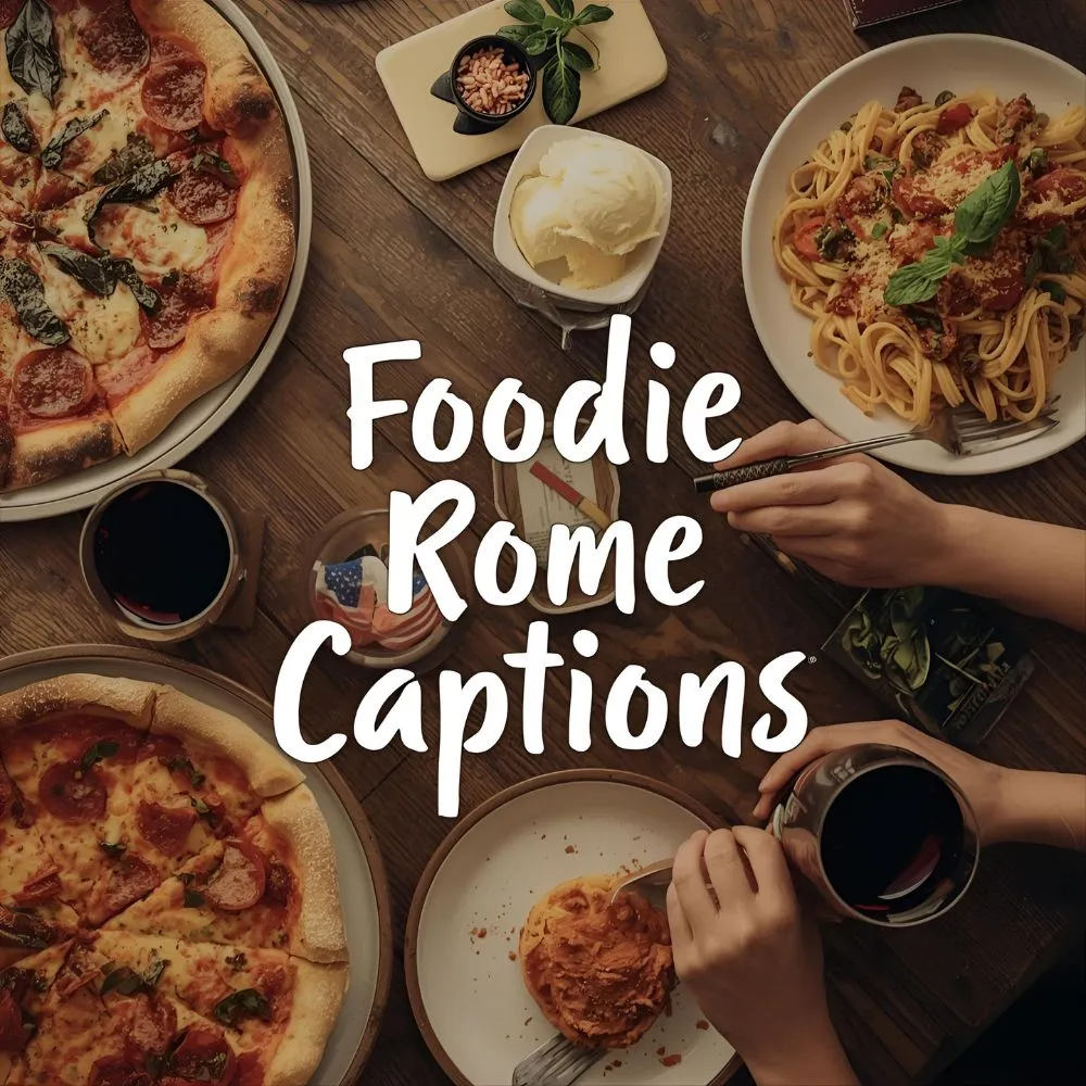 Foodie Rome Captions