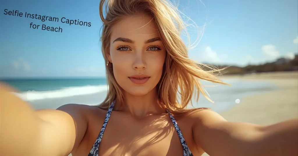 Selfie Instagram Captions for Beach