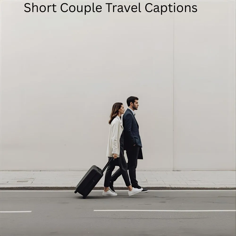 Short Couple Travel Captions