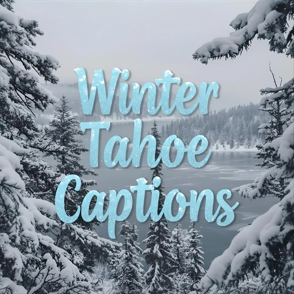 Winter Lake Tahoe Captions