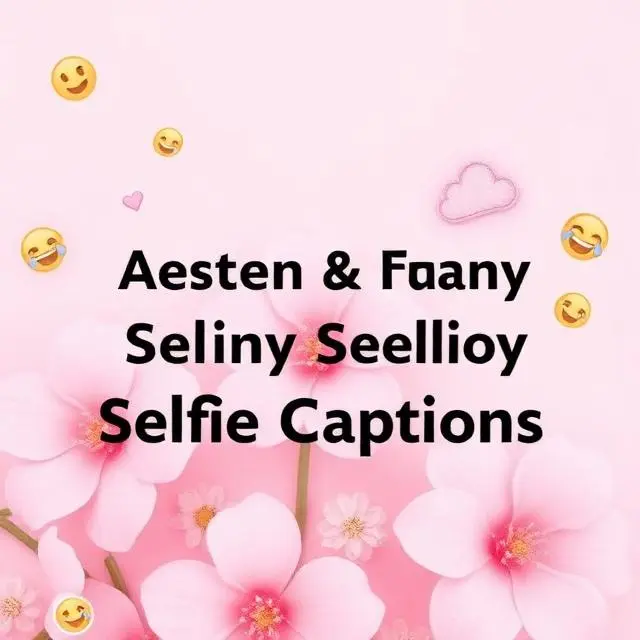 Aesthetic & Funny Selfie Captions