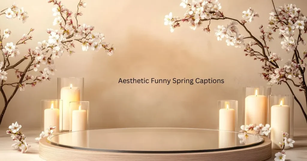 Aesthetic Funny Spring Captionsย