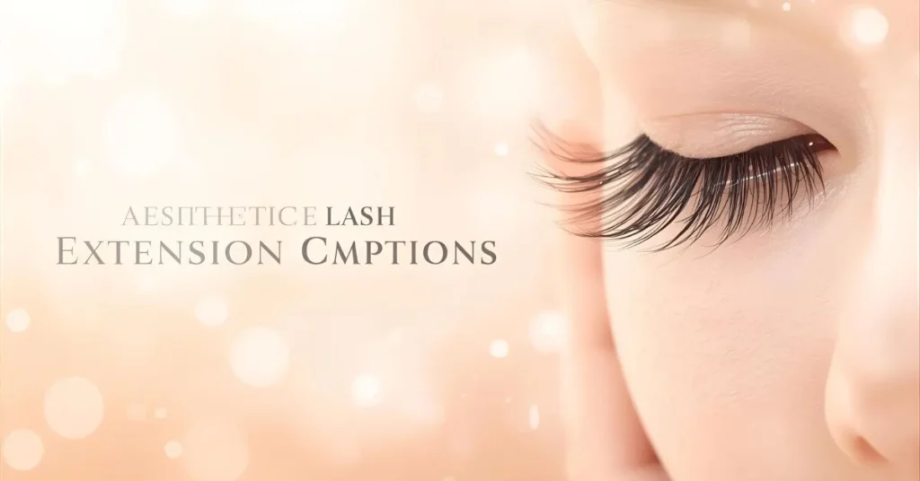 Aesthetic Lash Extension Captions