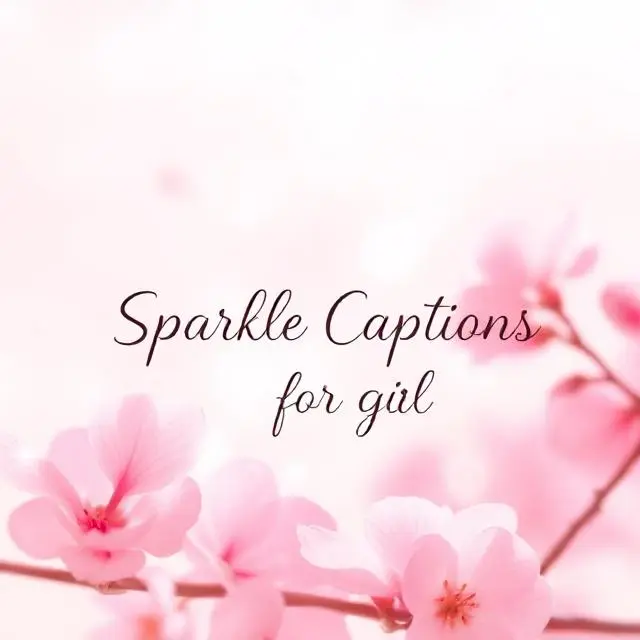 Aesthetic Sparkle Captions for Girls