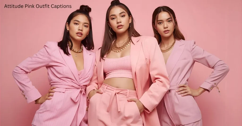 Attitude Pink Outfit Captions
