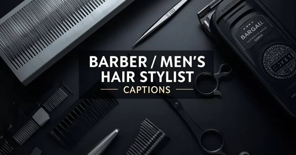 Barber / Men’s Hair Stylist Captions