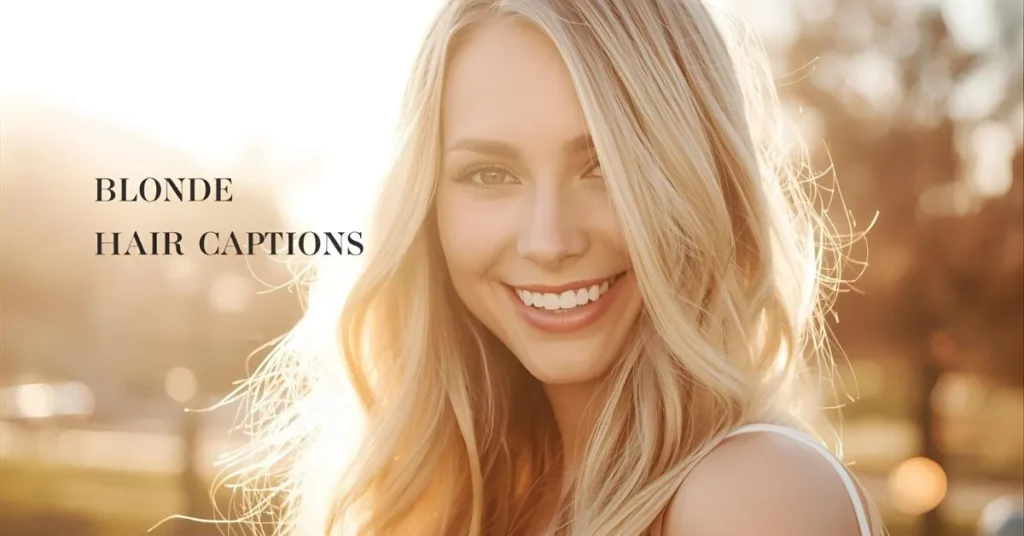 Blonde Hair Captions