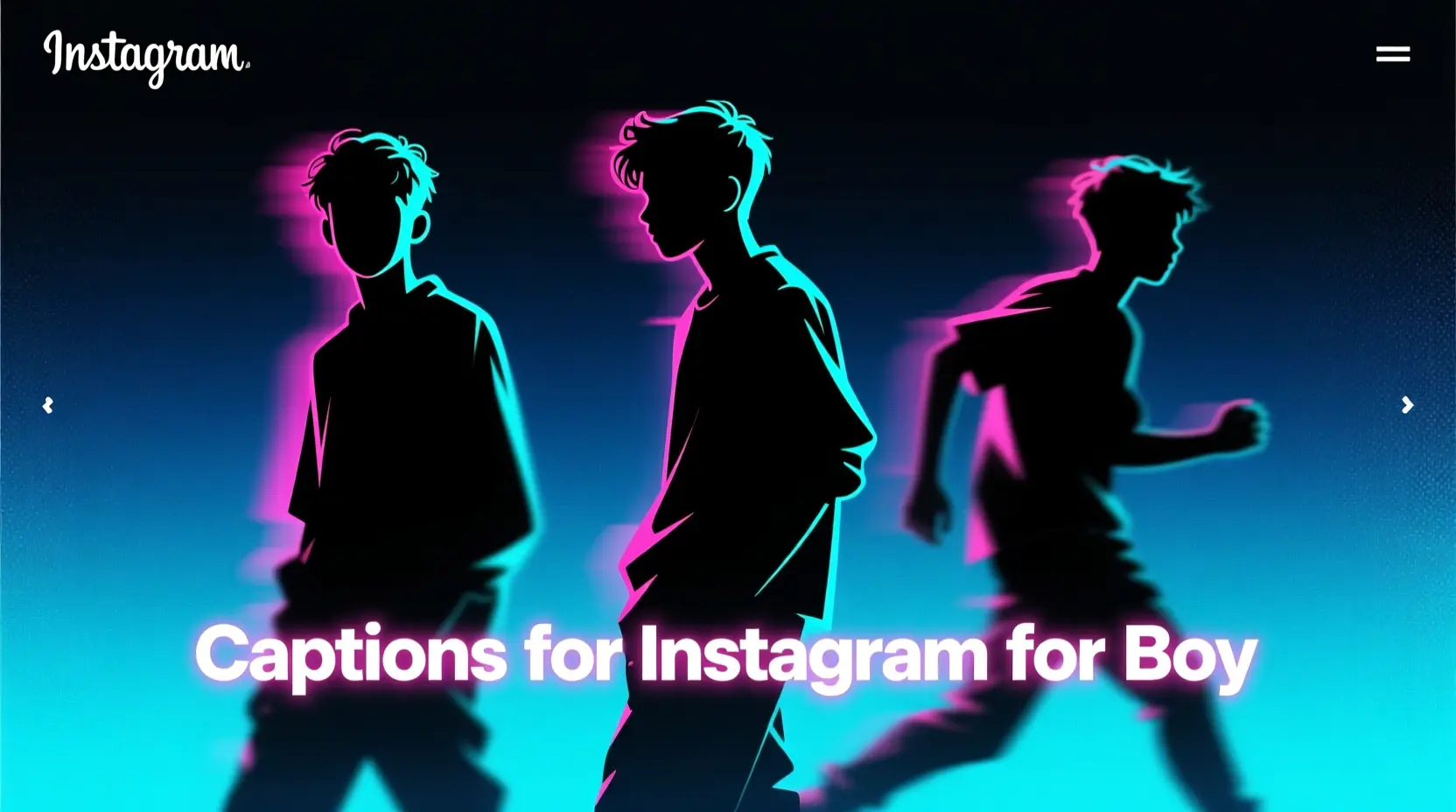 Captions for Instagram for Boy