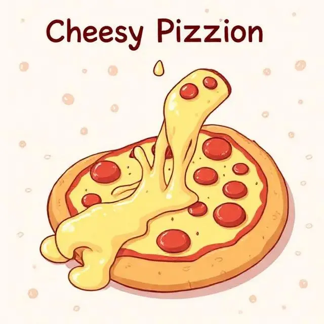 Cheesy Pizza Captions