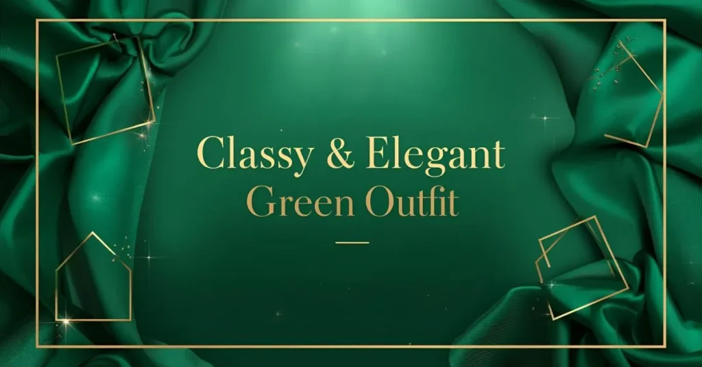 Classy & Elegant Green Outfit Captions