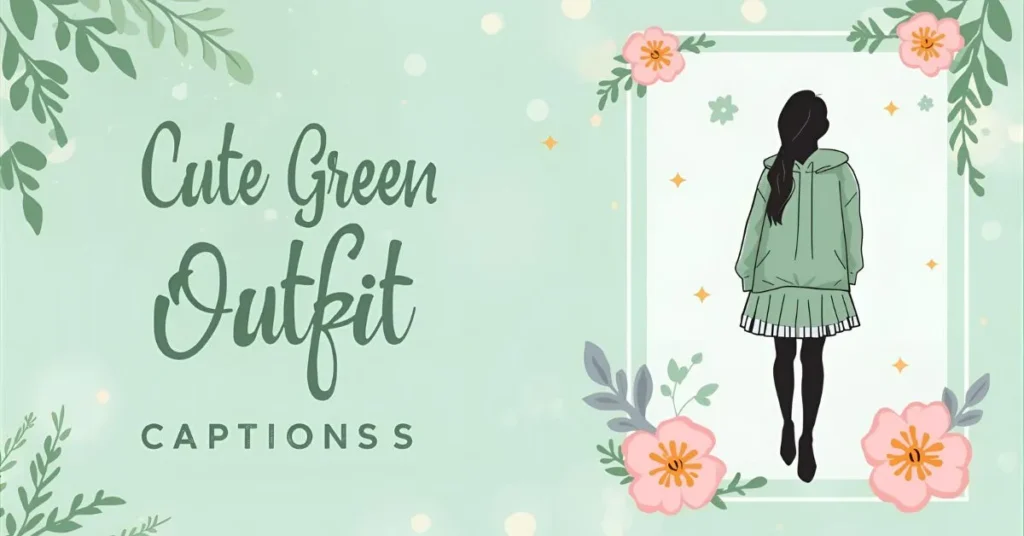 Cute Green Outfit Captions
