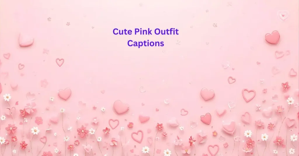 Cute Pink Outfit Captions