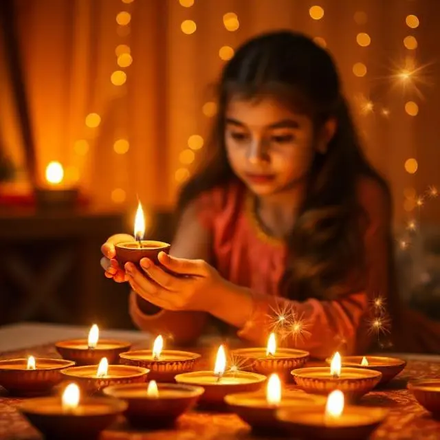 Diya / Light Themed Diwali Captions