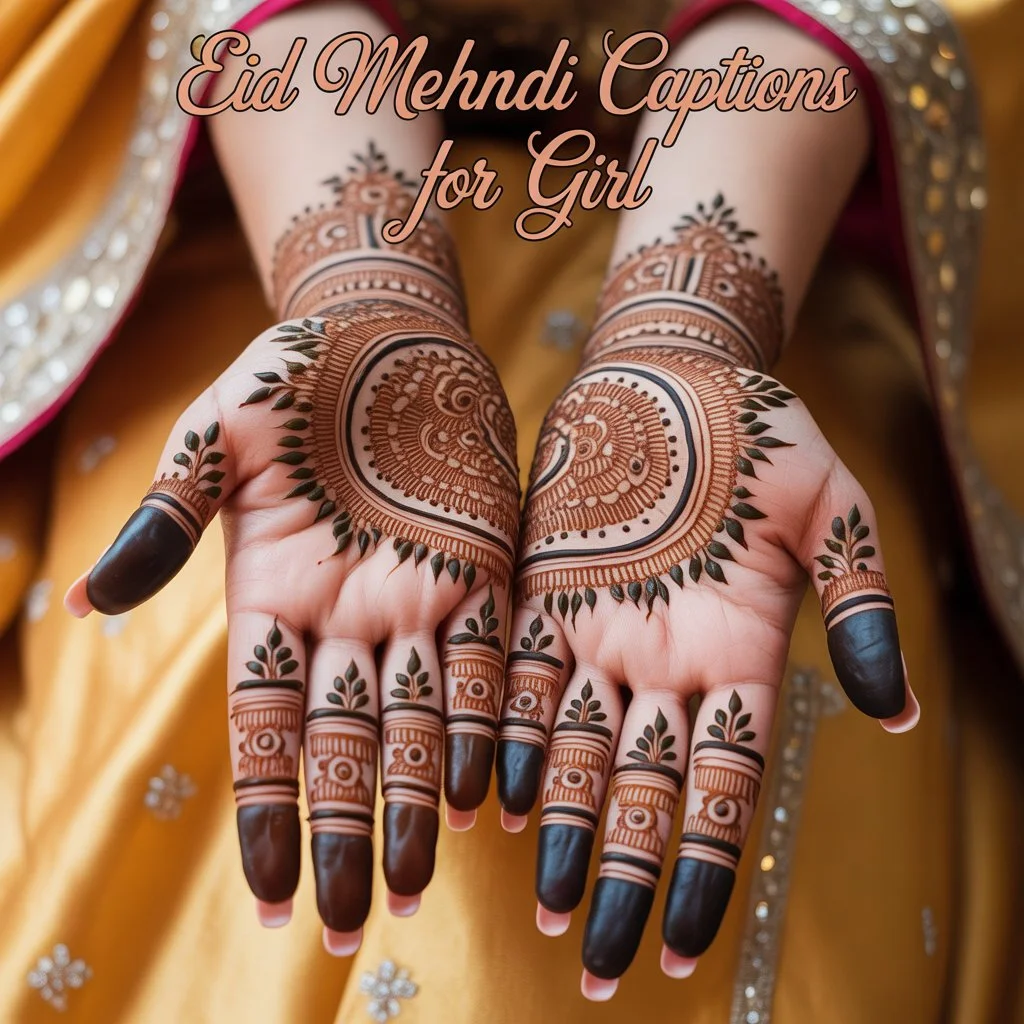 Eid Mehndi Captions for GirlsΒ