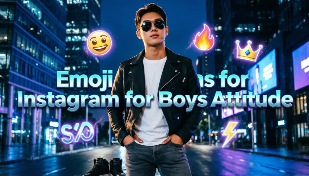 Emoji Captions for Instagram for Boys Attitude