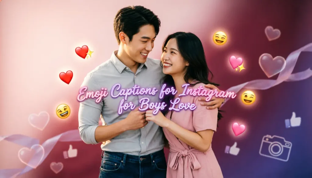 Emoji Captions for Instagram for Boys Love