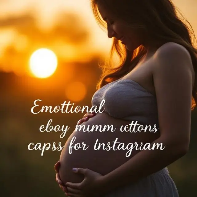 Emotional Baby Bump Captions for Instagram