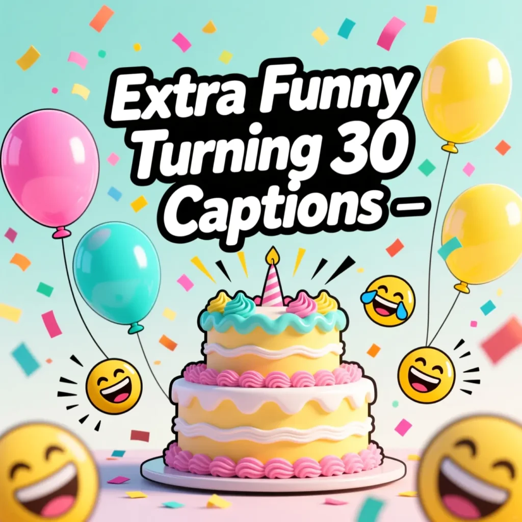 Extra Funny Turning 30 Captions