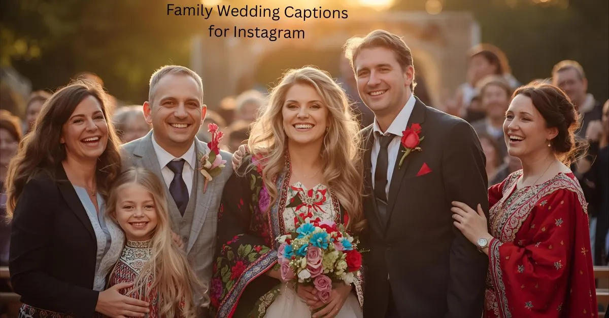 Family Wedding Captions for Instagram