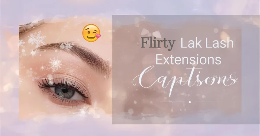 Flirty Lash Extension Captions