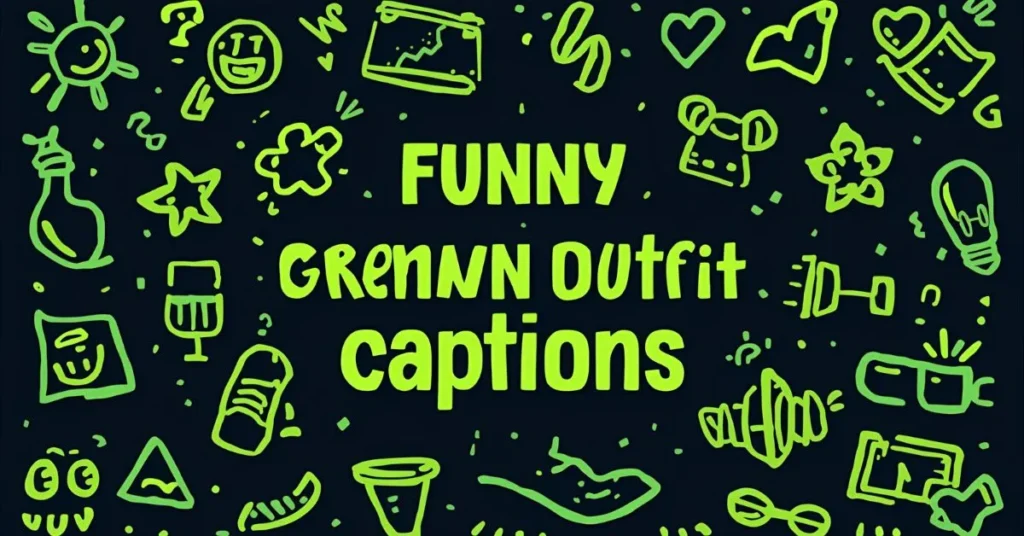 Funny Green Outfit Captions