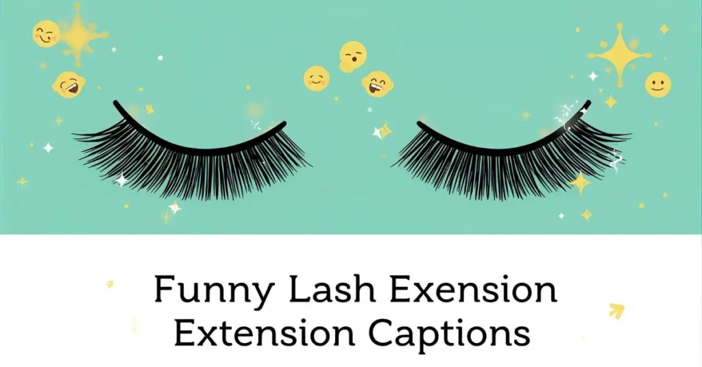 Funny Lash Extension Captions
