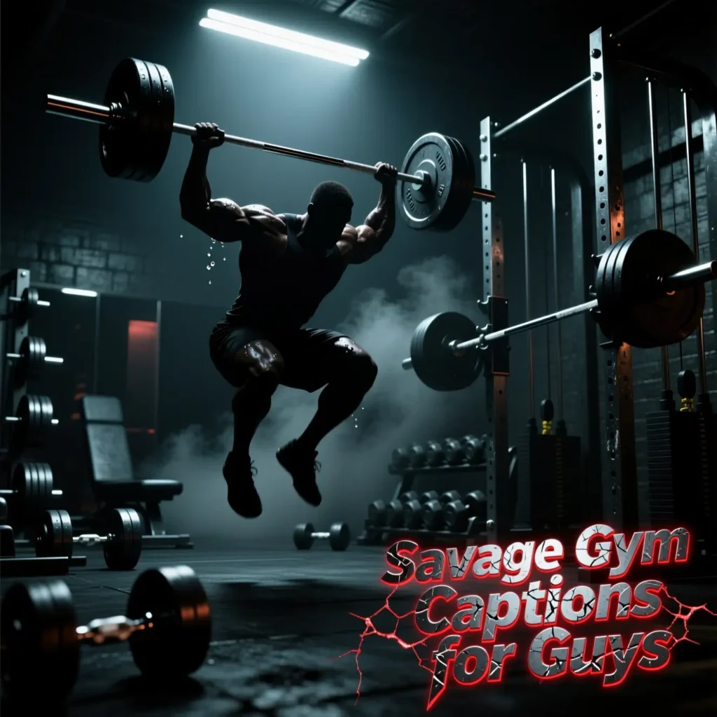 Savage Gym Captions for Guys