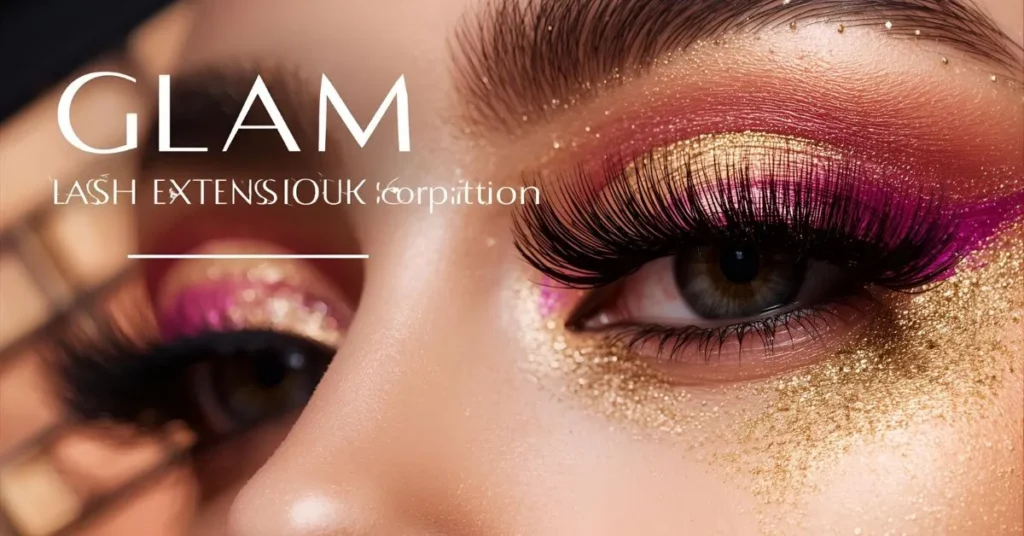 Glam Lash Extension Captions