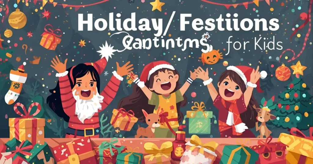 Holiday/Festive Instagram Captions for Kids