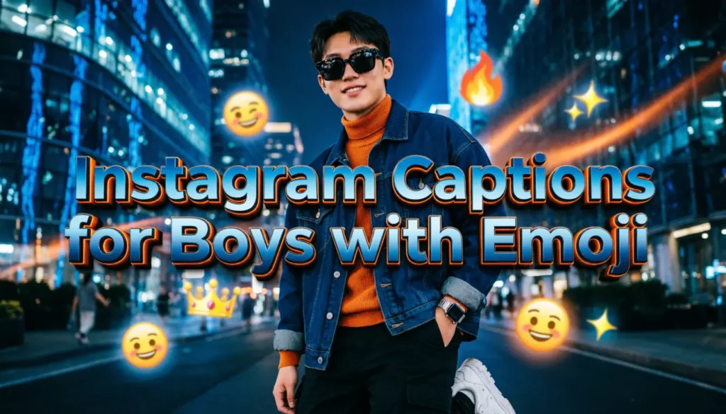 Instagram Captions for Boys with Emoji