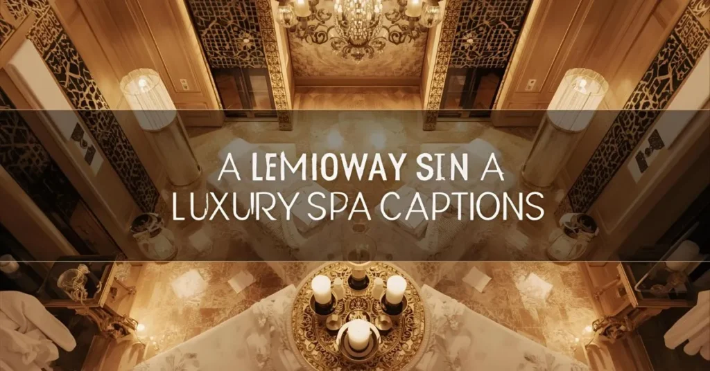 Luxury Spa Captions