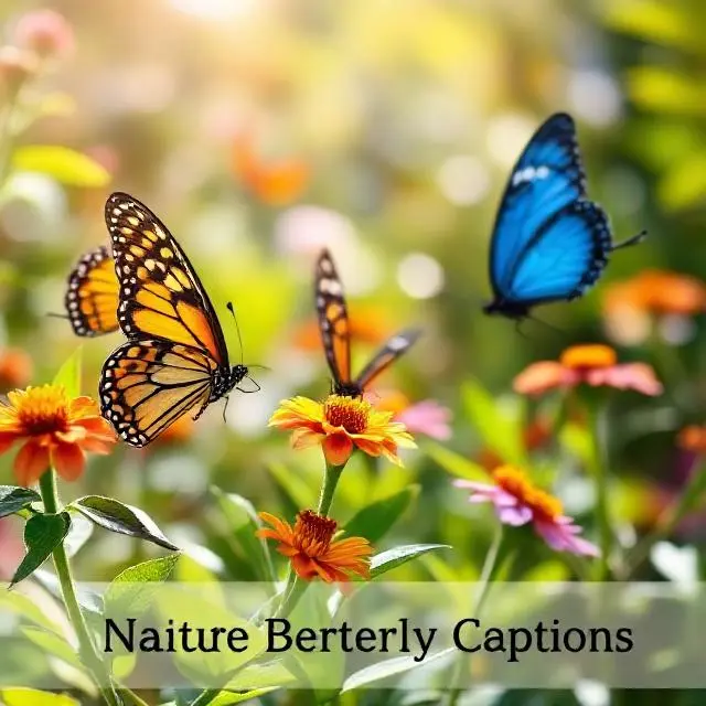 Nature Butterfly Captions