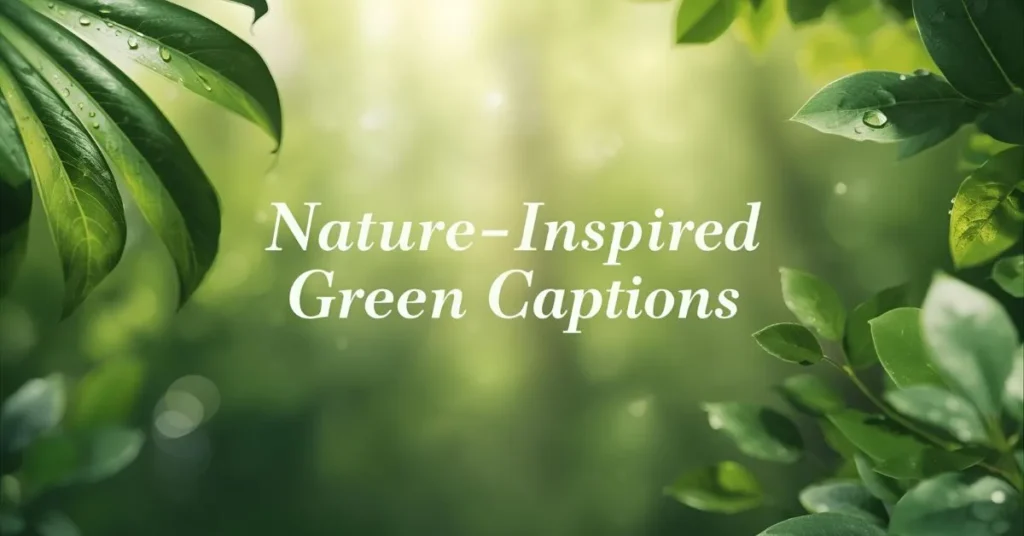 Nature-Inspired Green Captions