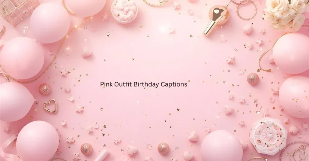 Pink Outfit Birthday Captions
