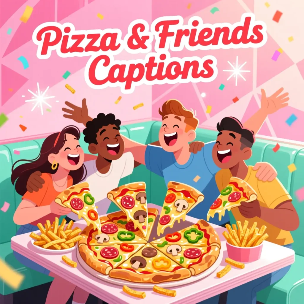 Pizza & Friends Captions