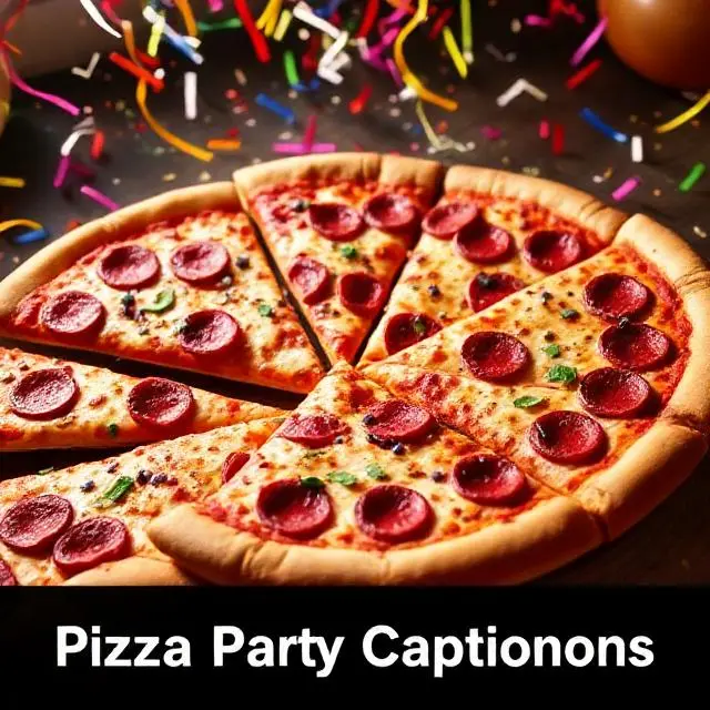 Pizza Party Captions