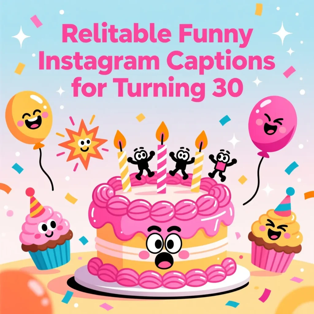 Relatable Funny Instagram Captions for Turning 30