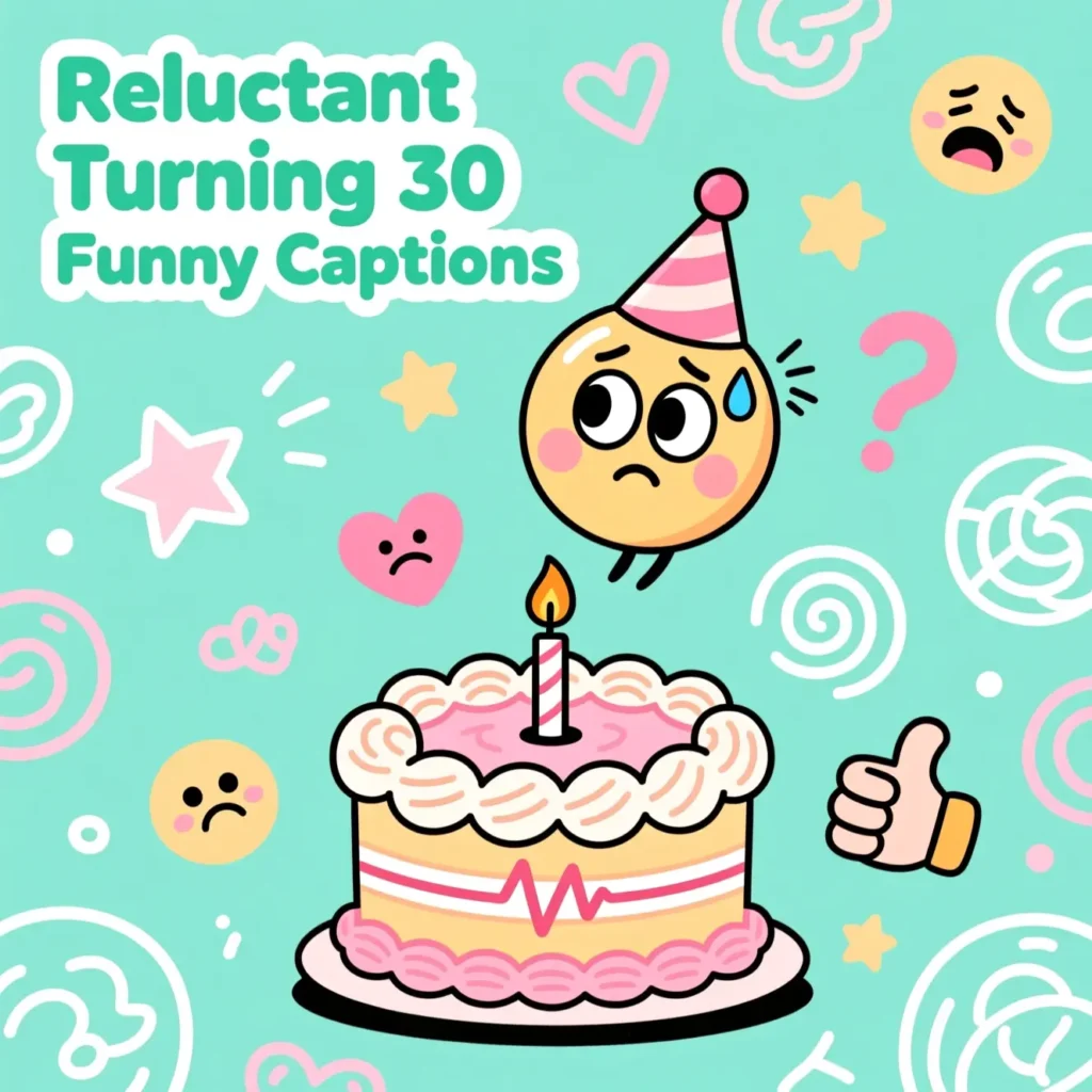 Reluctant Turning 30 Funny Captions