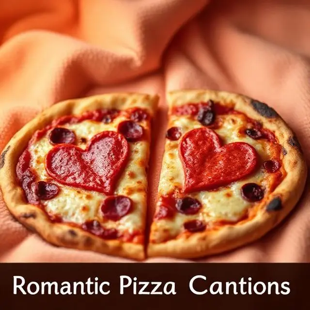 Romantic Pizza Captions