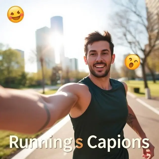 Running Selfie Captions