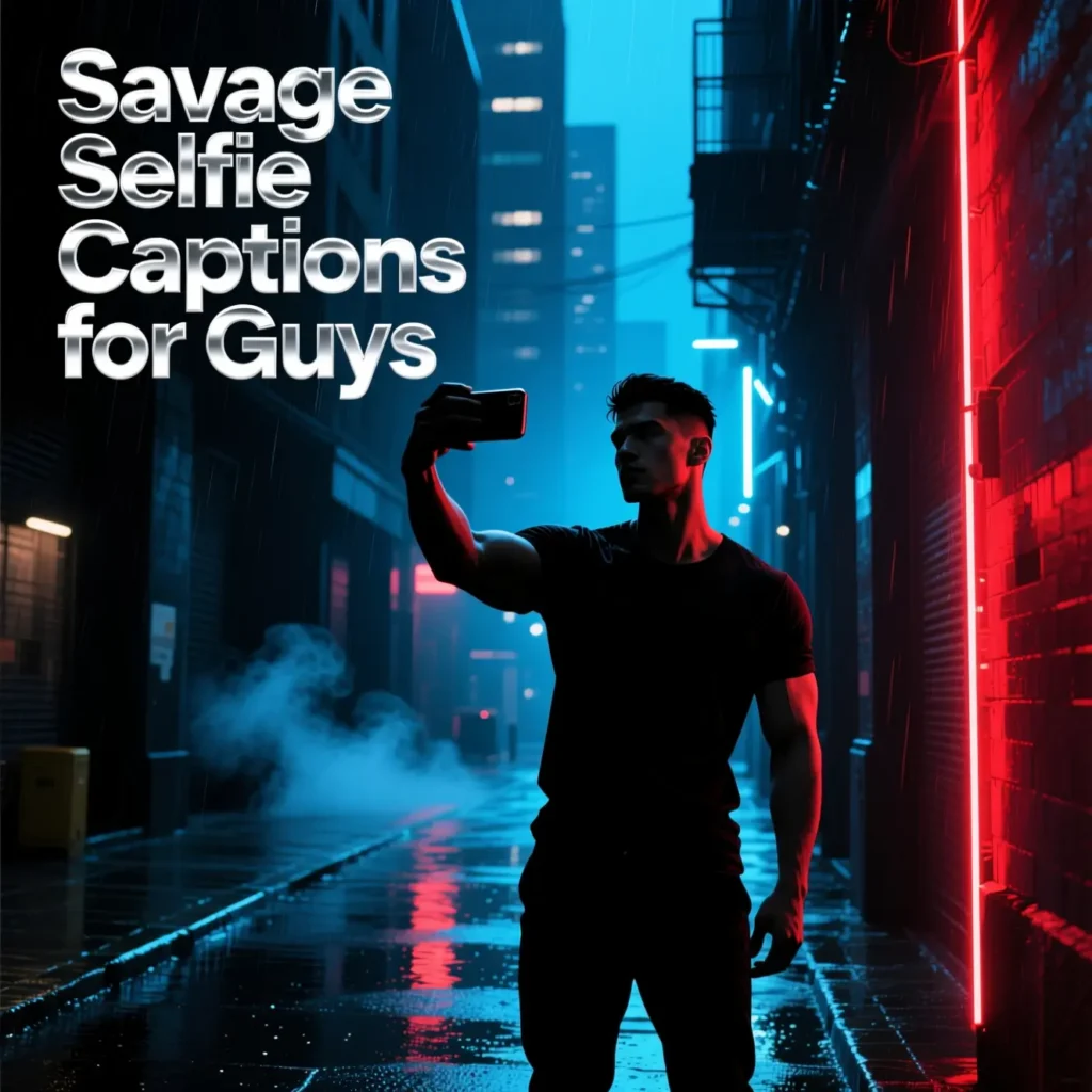 Savage Selfie Captions for Guys