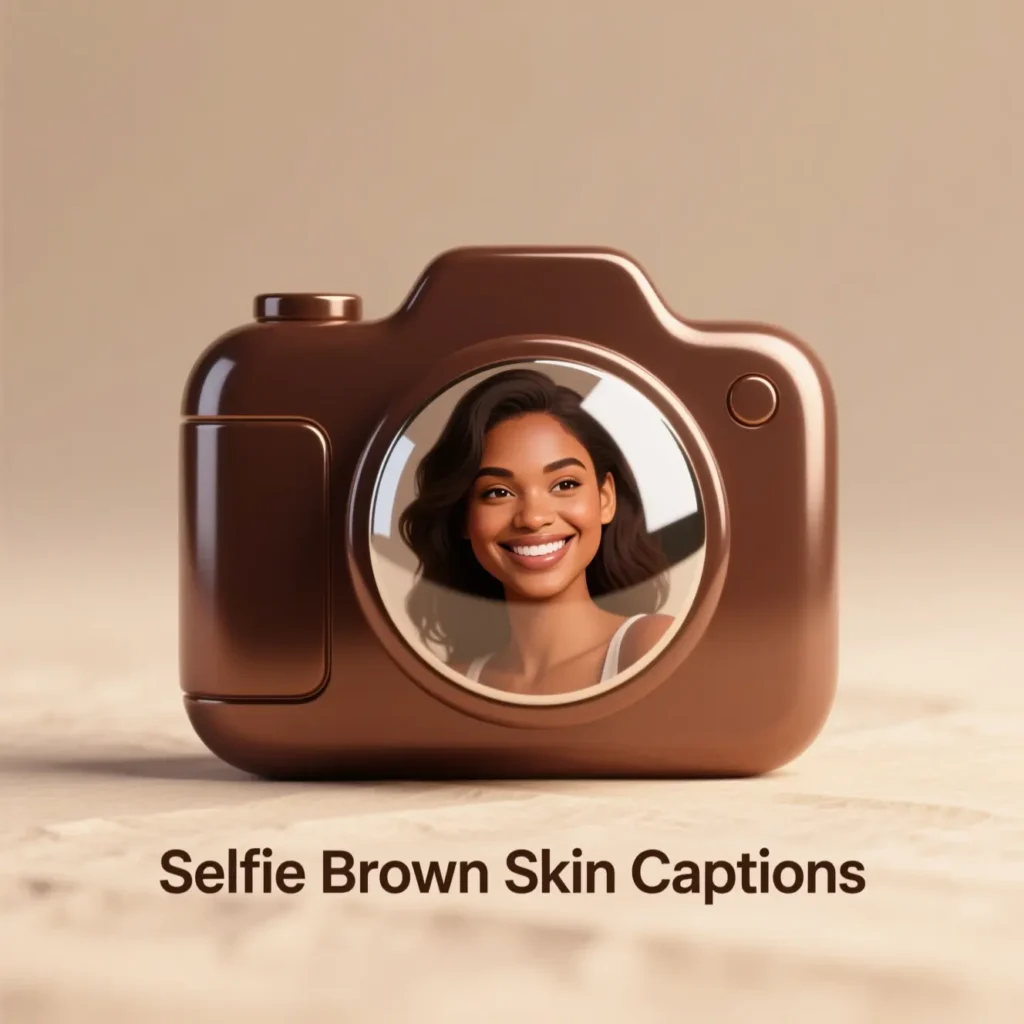 Selfie Brown Skin Captions