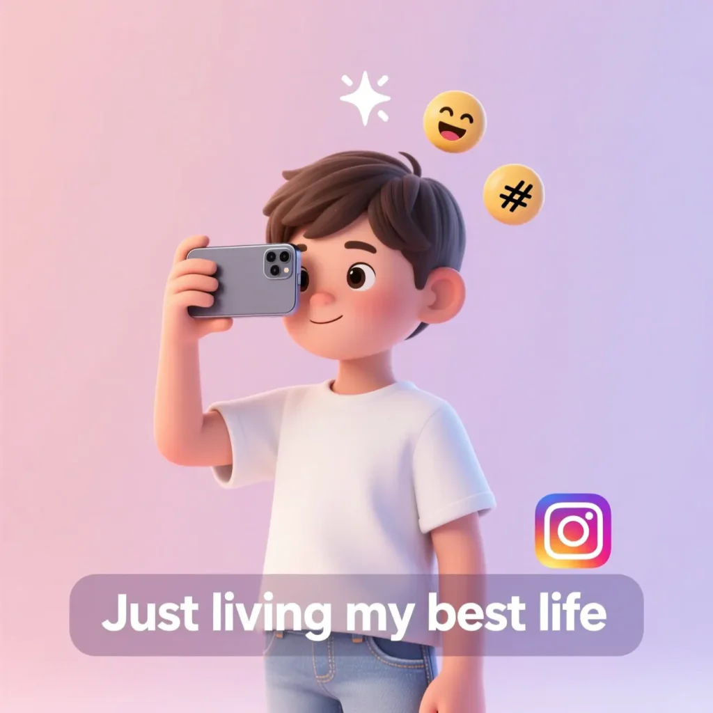 Short & Minimal Emoji Captions