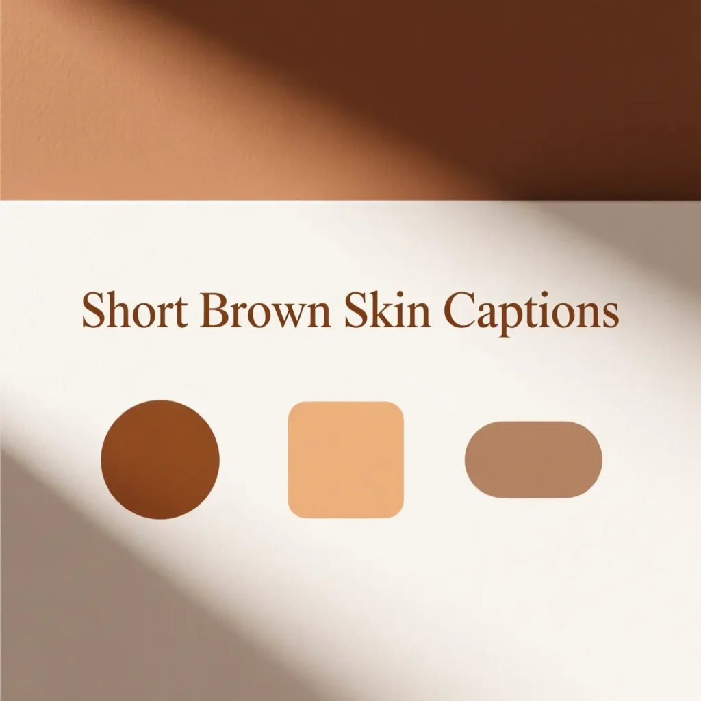 Short Brown Skin Captions
